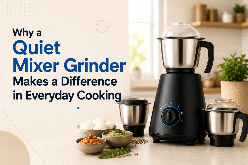Why a Quiet Mixer Grinder Makes a Difference in Everyday Cooking