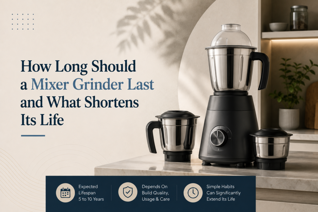 How Long Should a Mixer Grinder Last and What Shortens Its Life