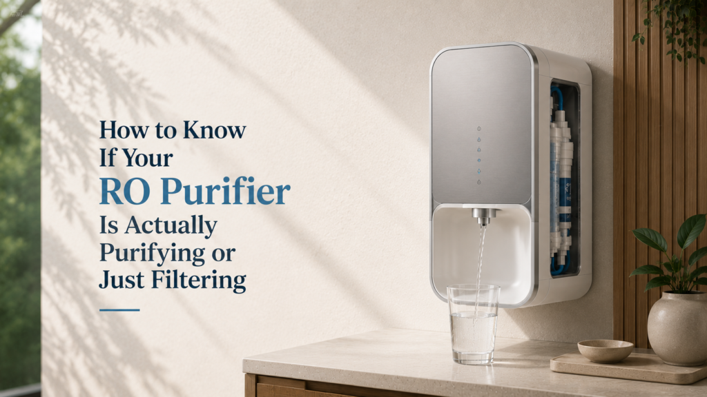 How to Know If Your RO Purifier Is Actually Purifying or Just Filtering 