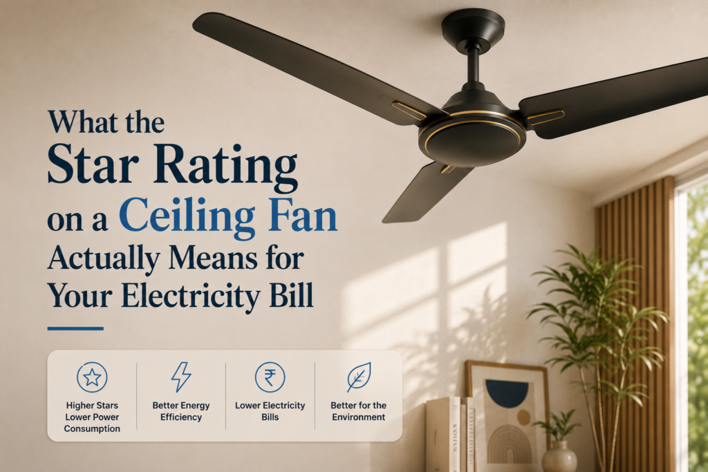 What the Star Rating on a Ceiling Fan Actually Means for Your Electricity Bill 
