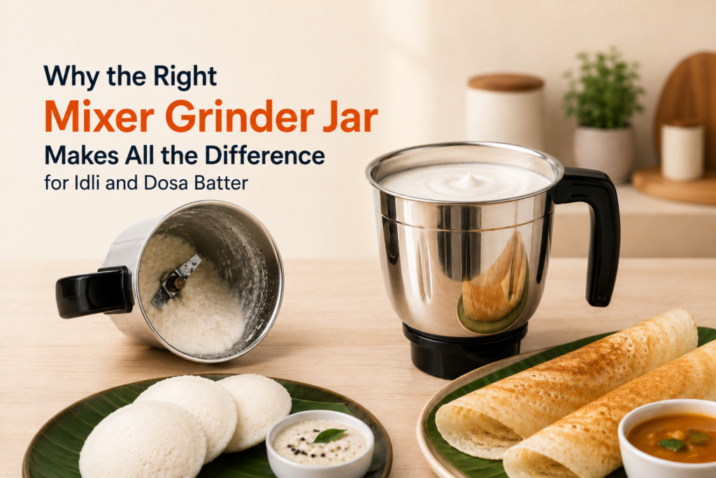 Why the Right Mixer Grinder Jar Makes All the Difference for Idli and Dosa Batter