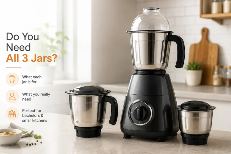 3 jar mixer grinder for bachelors and small kitchens