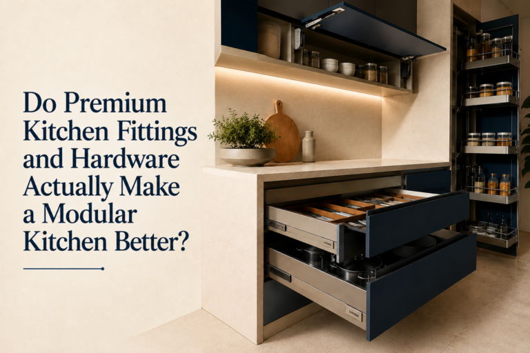 Premium modular kitchen fittings and hardware for better organization