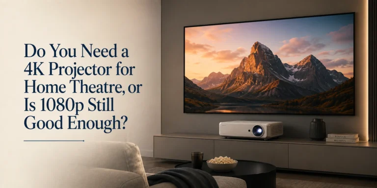4K projector vs 1080p projector for home theatre setup