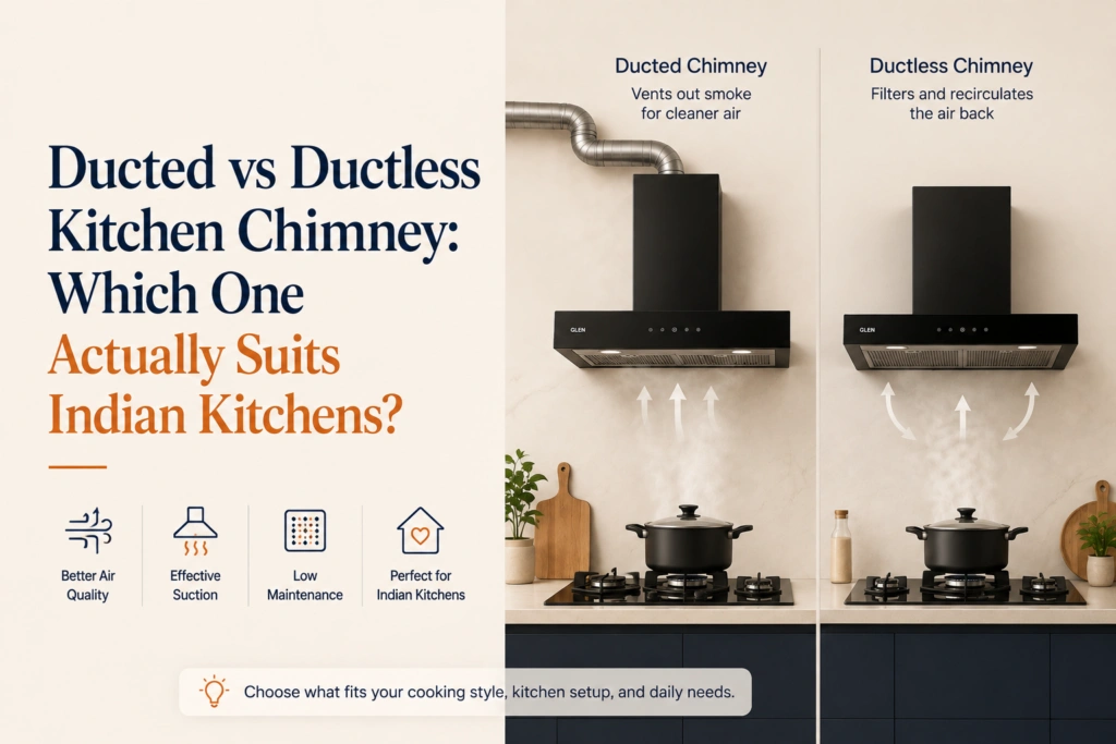 Ducted vs Ductless Kitchen Chimney: Which One Actually Suits Indian Kitchens? 