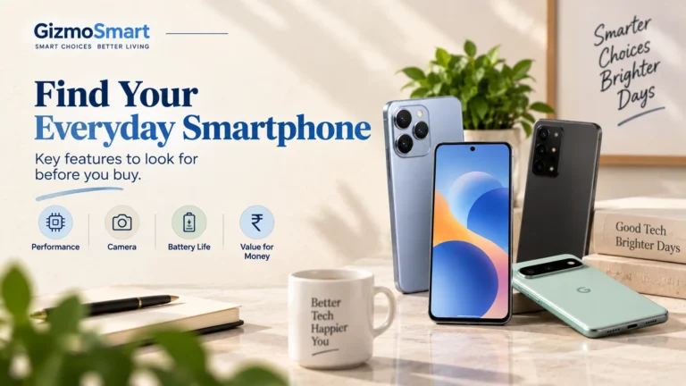 Best smartphones for everyday use, featuring key buying factors like performance, camera, battery life, and value for money.