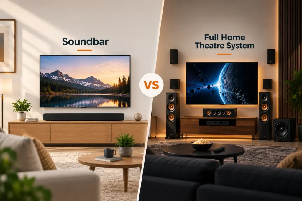 Soundbar vs Full Home Theatre System: Do You Need Separate Speakers? 