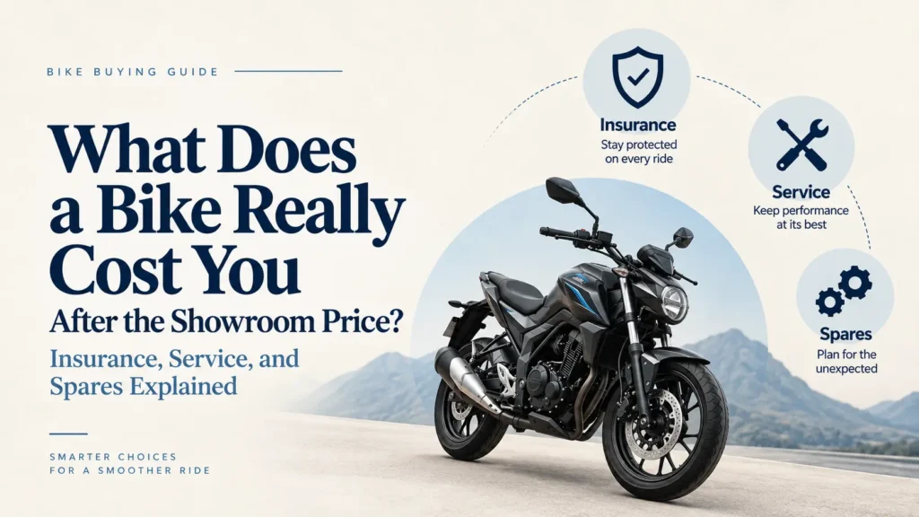 What Does a Bike Really Cost You After the Showroom Price? Insurance, Service, and Spares Explained 